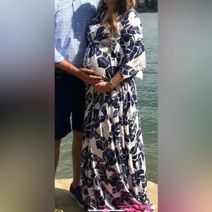 Long caftan dress (can be worn for maternity and non-maternity)